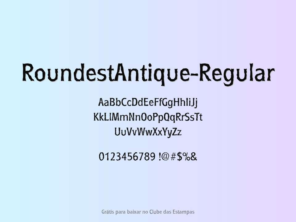 Fonte Roundestantique Regular Grátis Para Baixar