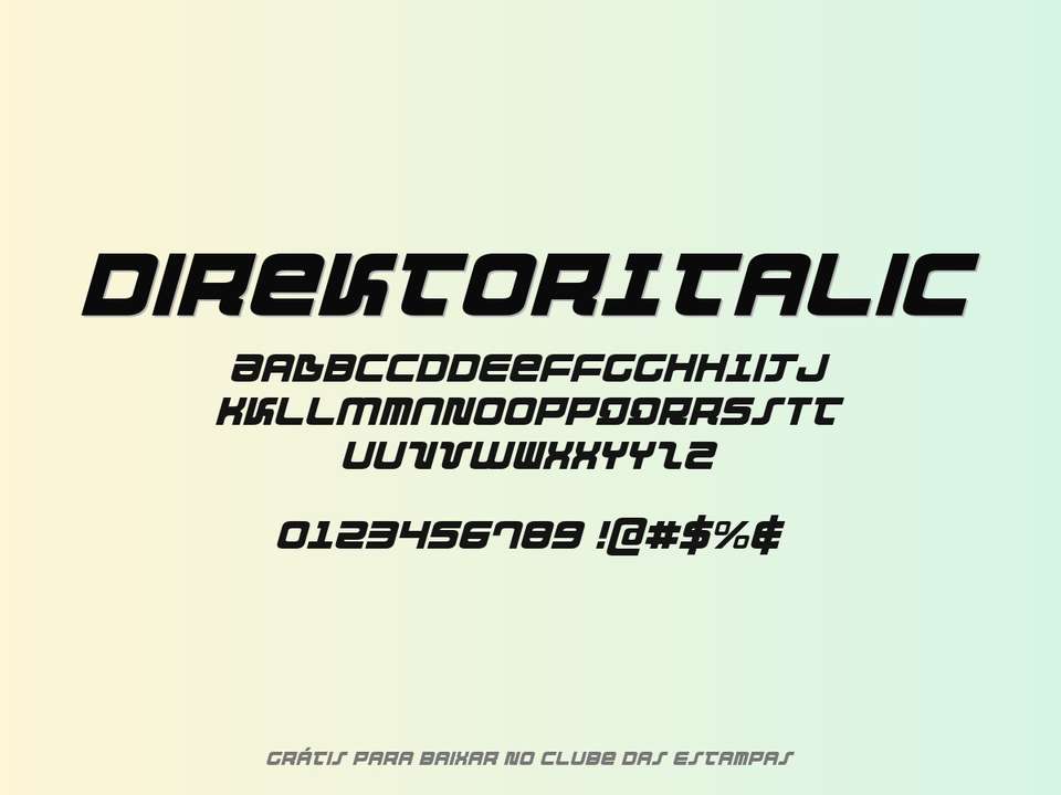 Fonte Direktoritalic Grátis Para Baixar