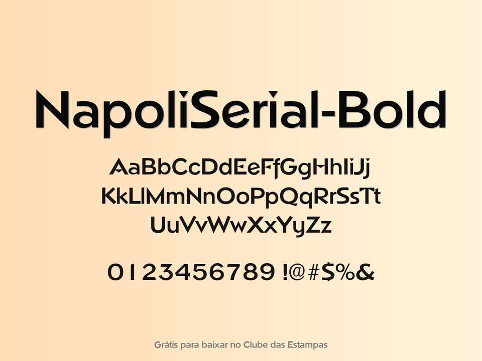 Fonte Napoliserial Bold Grátis Para Baixar