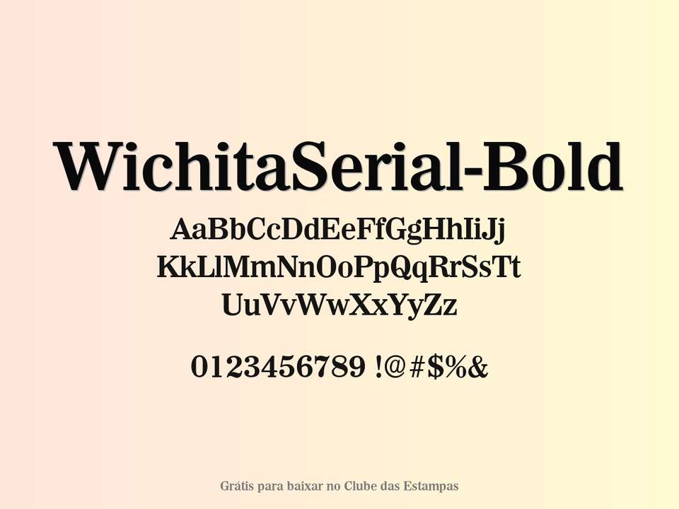 Fonte Wichitaserial Bold Grátis Para Baixar