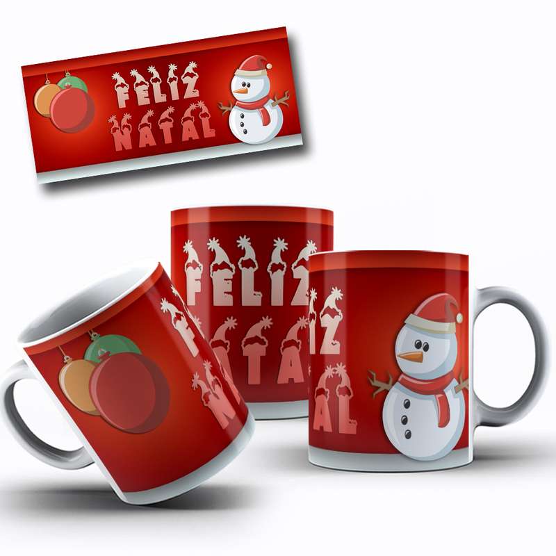 Arte Para Caneca Feliz Natal Personagens Cartoon 36