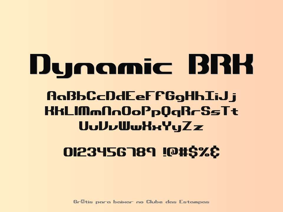 Fonte Dynamic Brk Grátis Para Baixar