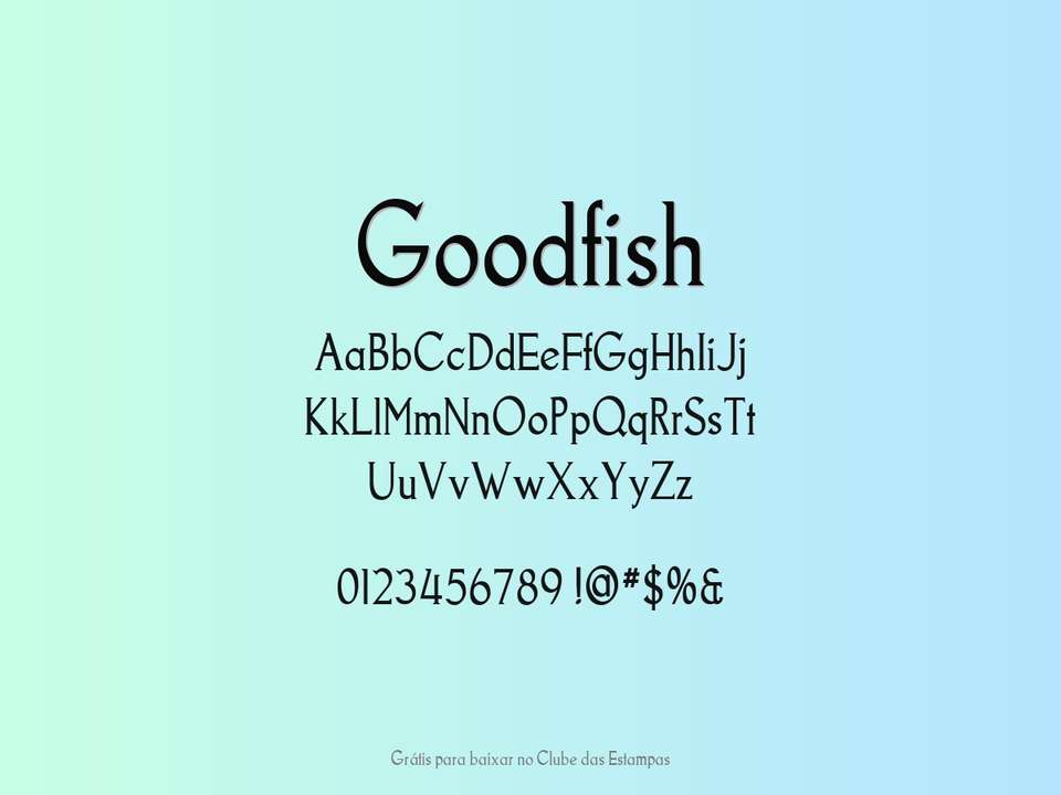 Fonte Goodfish Grátis Para Baixar
