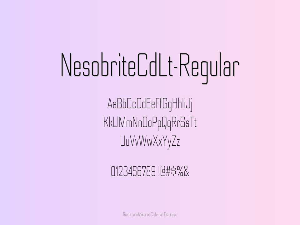 Fonte Nesobritecdlt Regular Grátis Para Baixar