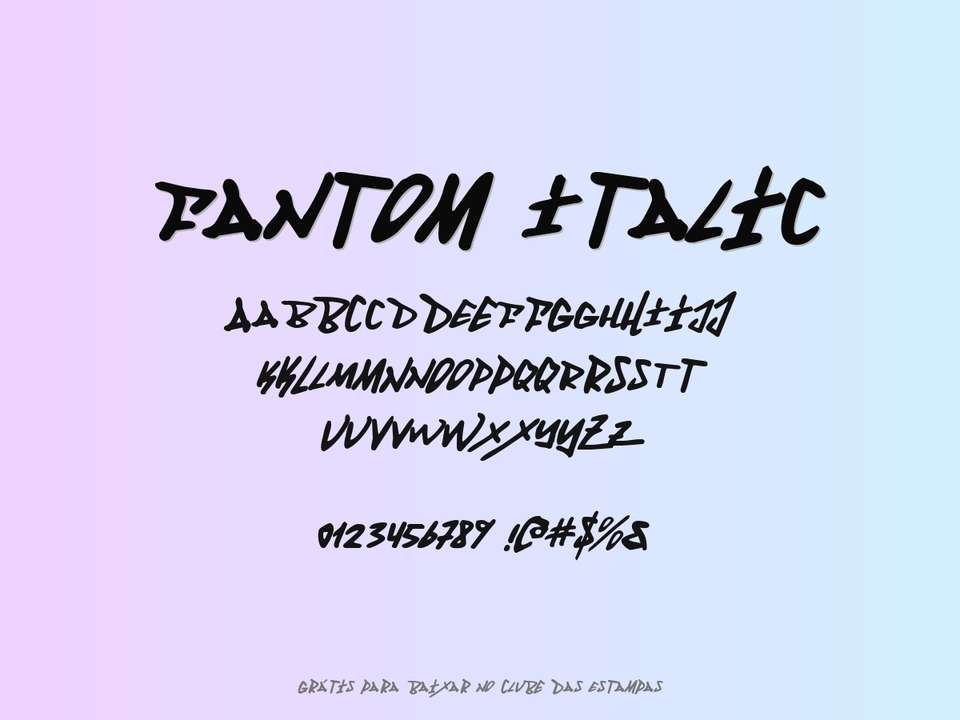 Fonte Fantom Italic Grátis Para Baixar