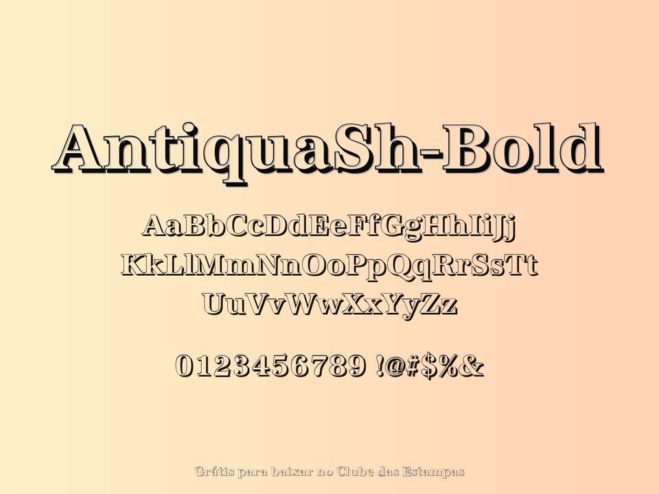 Fonte Antiquash Bold Grátis Para Baixar