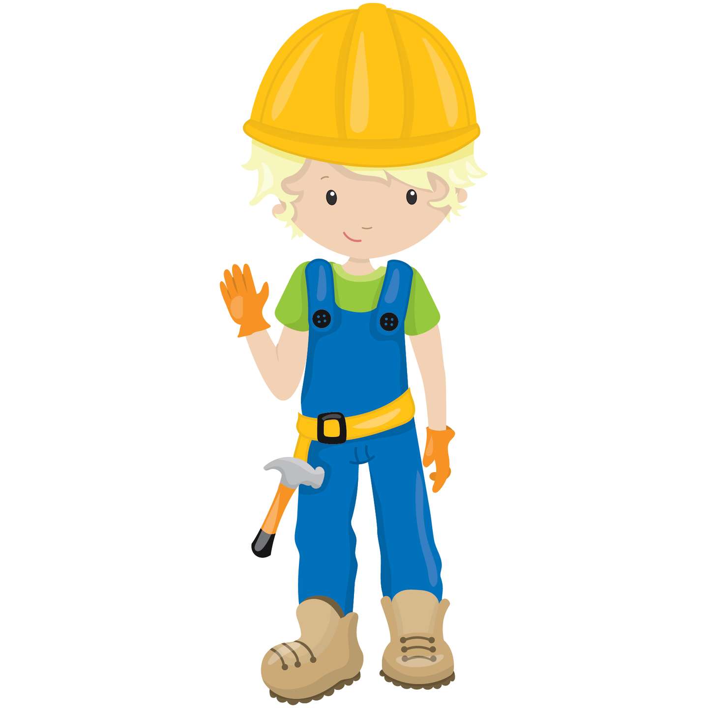 Menino Construtor Em Segurança Construção Png Grátis Para Baixar