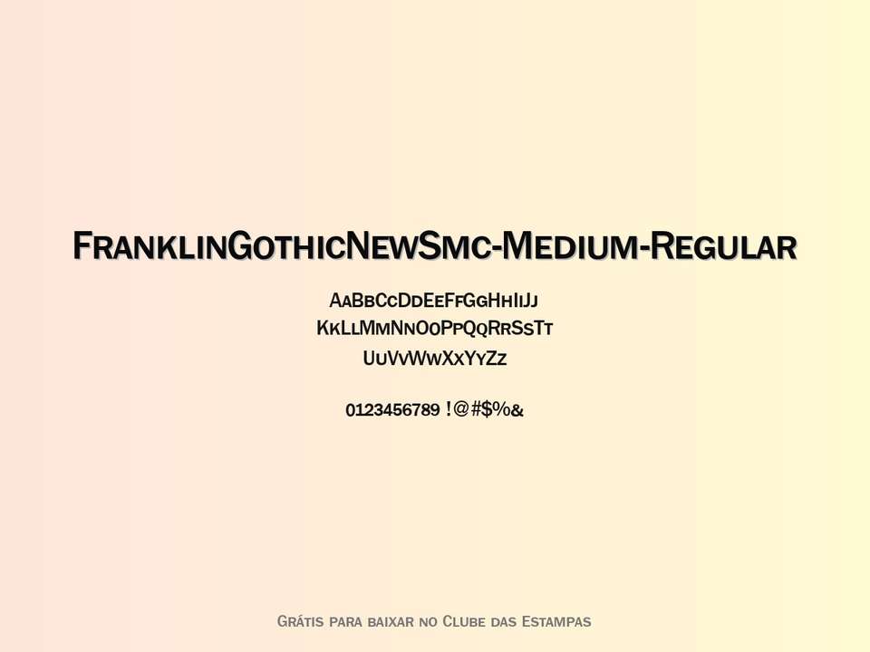 Fonte Franklingothicnewsmc Medium Regular Grátis Para Baixar