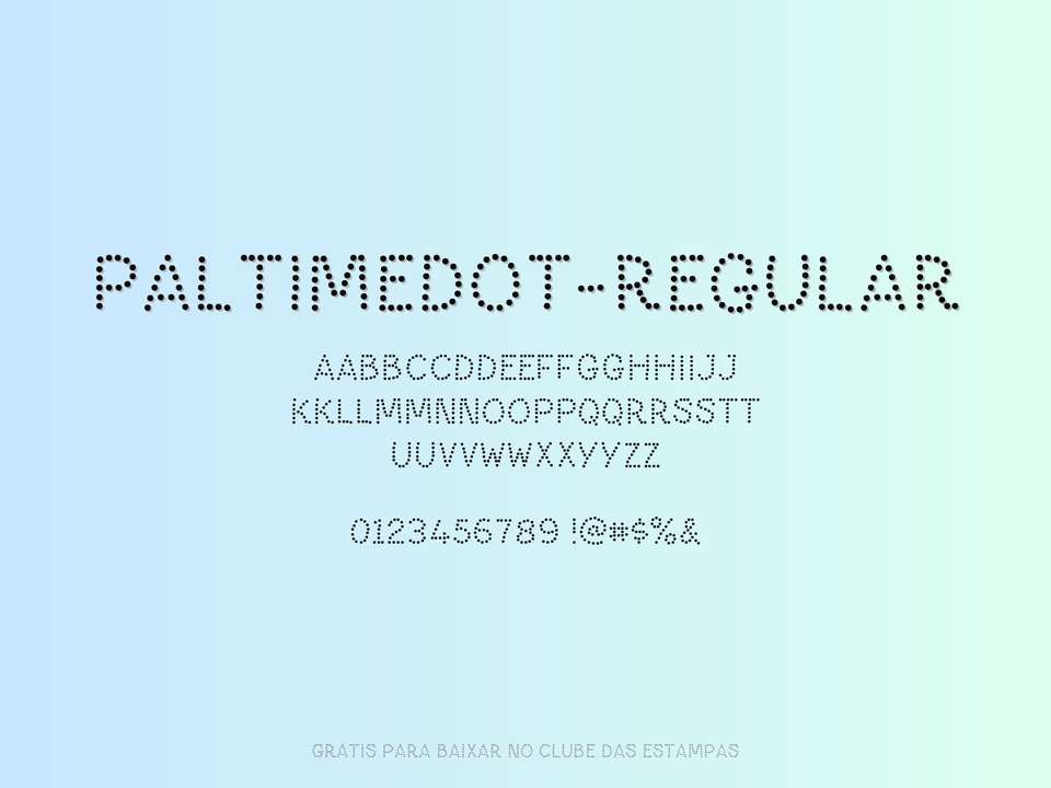 Fonte Paltimedot Regular Grátis Para Baixar