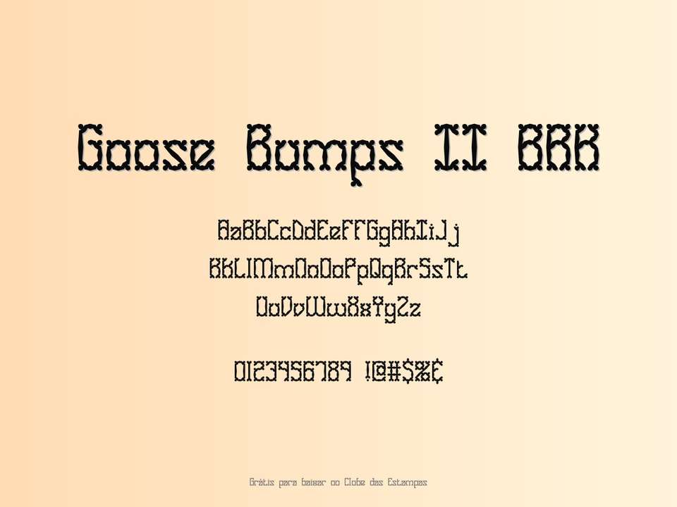 Fonte Goose Bumps Ii Brk Grátis Para Baixar