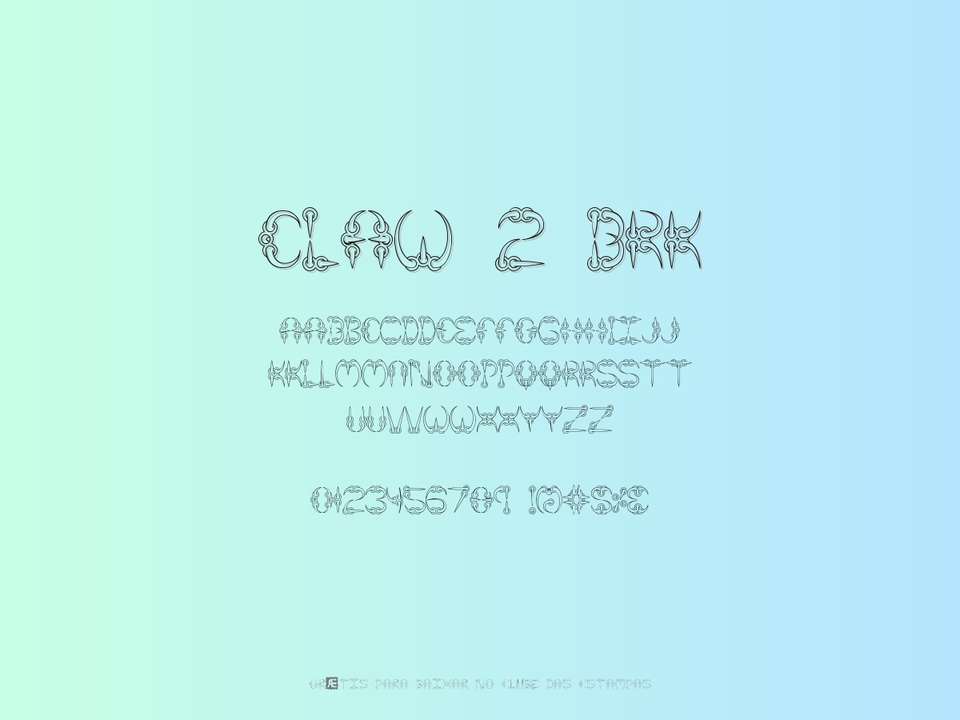 Fonte Claw 2 Brk Grátis Para Baixar