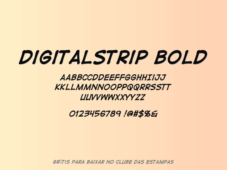 Fonte Digitalstrip Bold Grátis Para Baixar