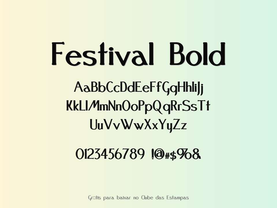 Fonte Festival Bold Grátis Para Baixar