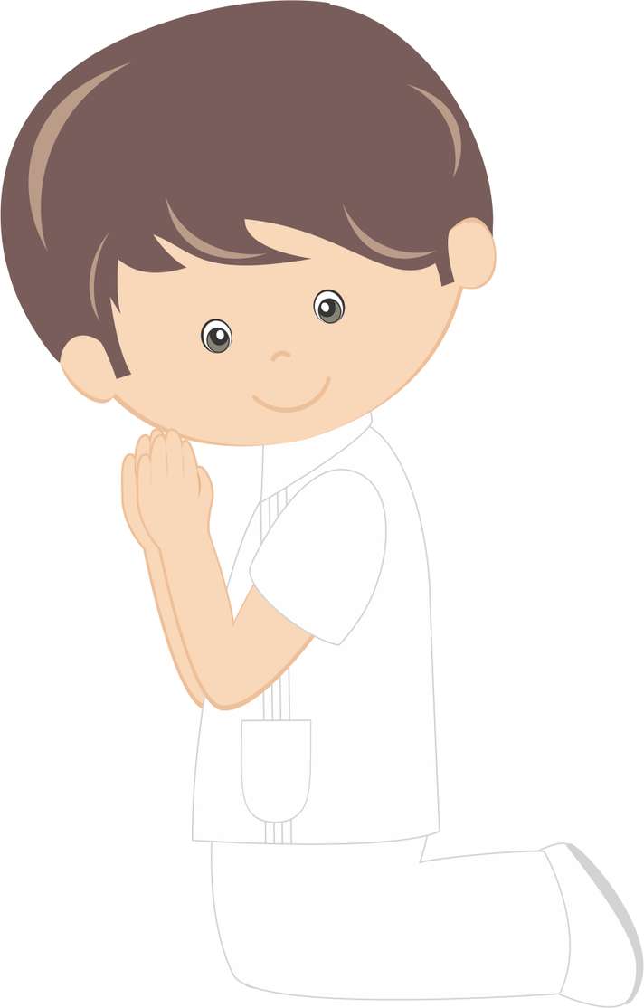 Menino Em Pose De Respeito Desenho Infantil Png Grátis Para Baixar