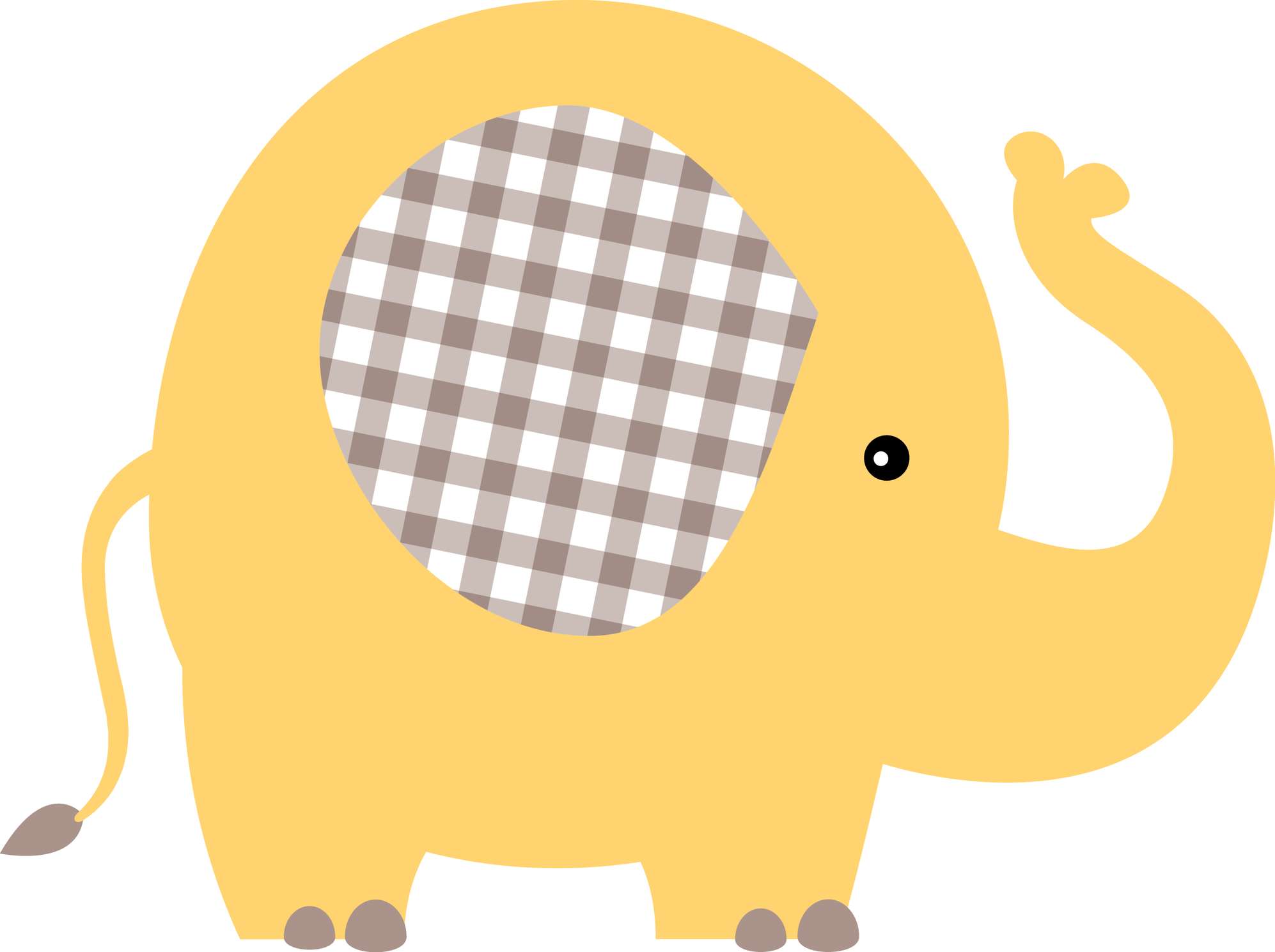 Elemento Elefante Cute Elefantinho Fofo Png (217)