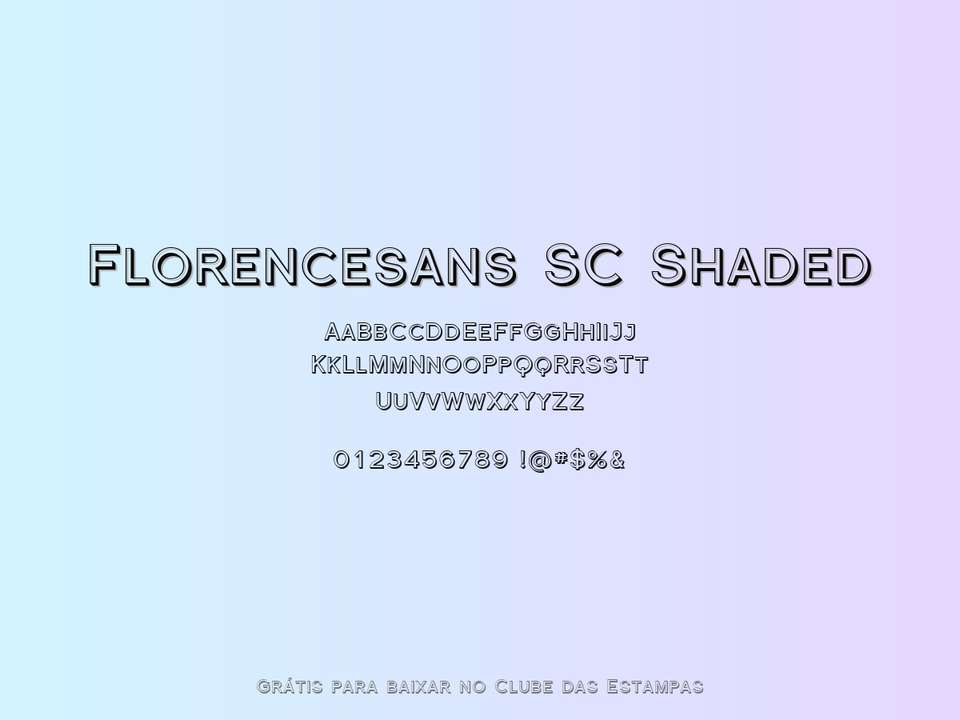 Fonte Florencesans Sc Shaded Grátis Para Baixar
