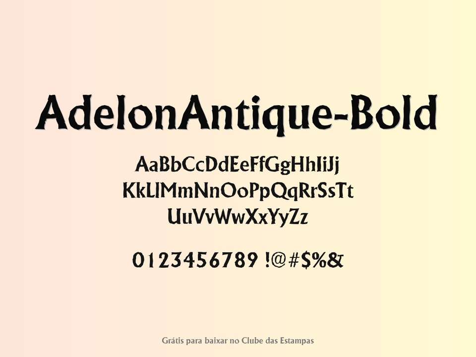 Fonte Adelonantique Bold Grátis Para Baixar