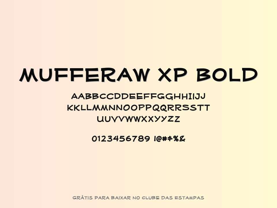 Fonte Mufferaw Xp Bold Grátis Para Baixar