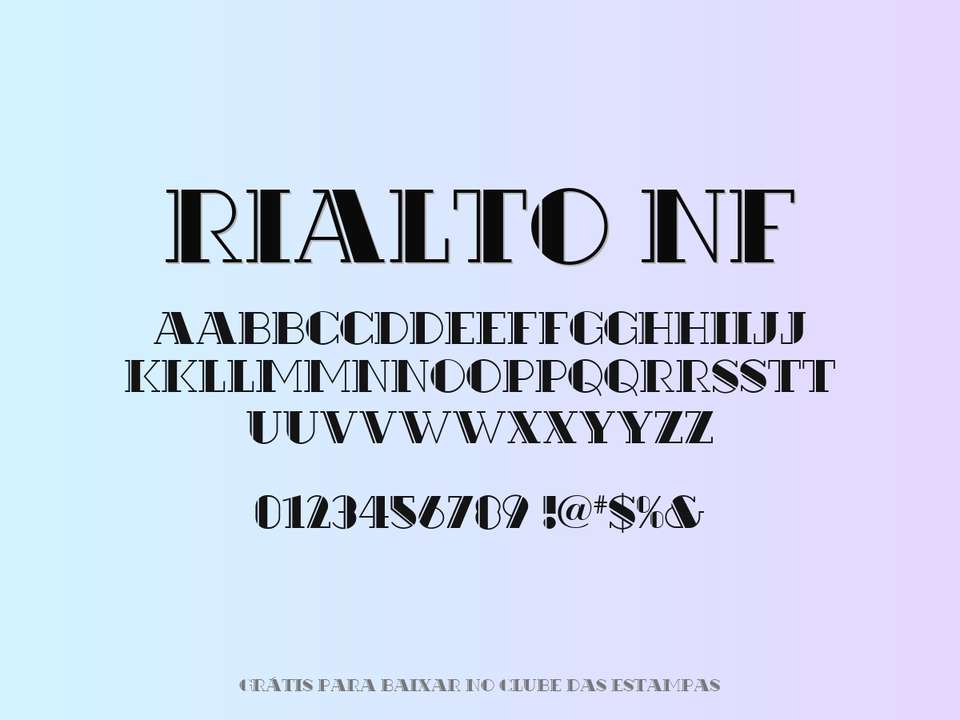 Fonte Rialto Nf Grátis Para Baixar