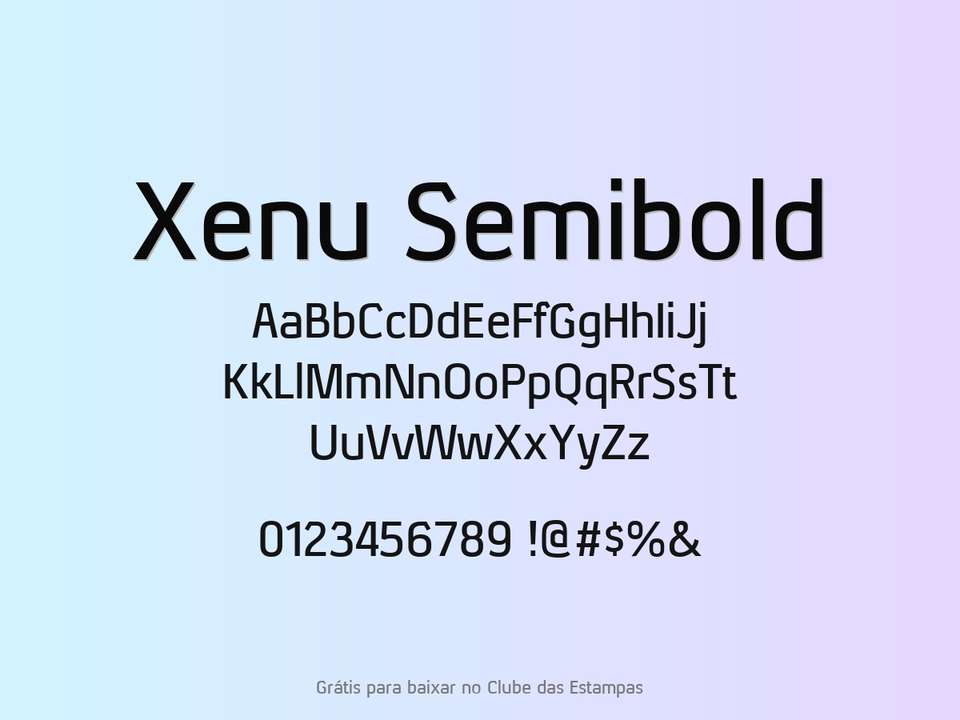Fonte Xenu Semibold Grátis Para Baixar