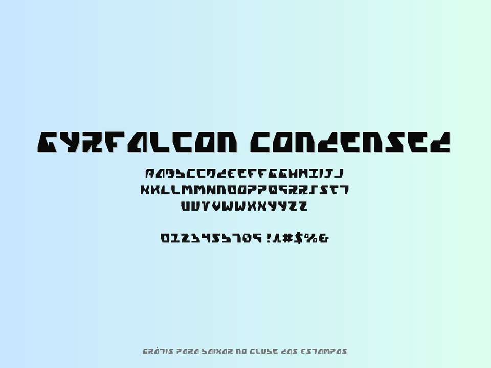 Fonte Gyrfalcon Condensed Grátis Para Baixar