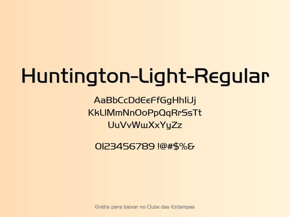 Fonte Huntington Light Regular Grátis Para Baixar
