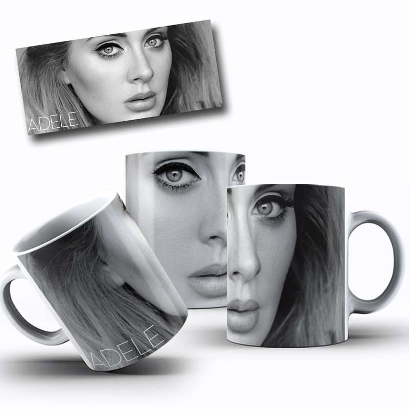 Arte Para Caneca Adele Personagens Cartoon 2