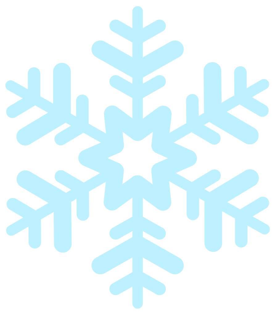 Floco De Neve Snowflake Light Blue Png