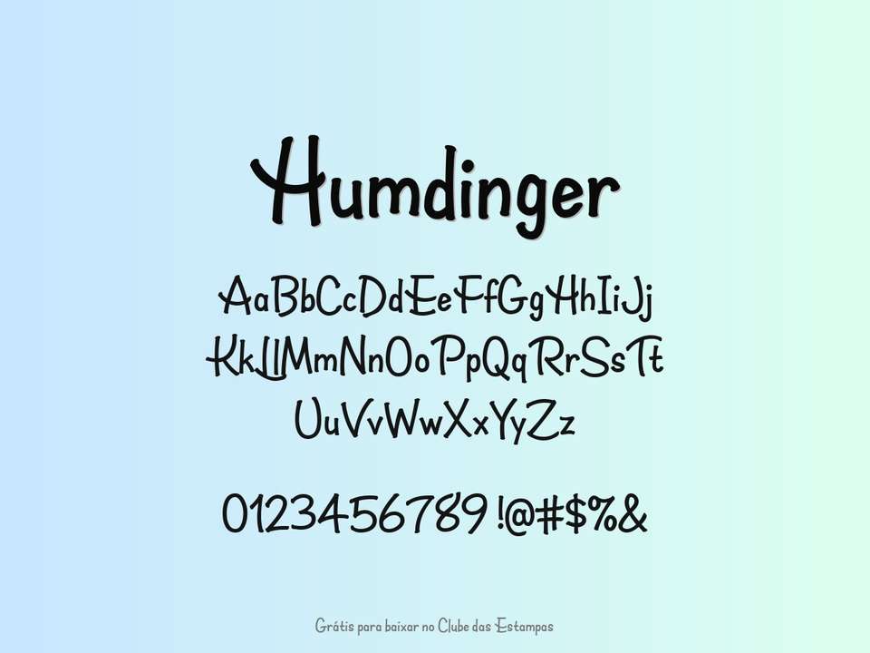 Fonte Humdinger Grátis Para Baixar