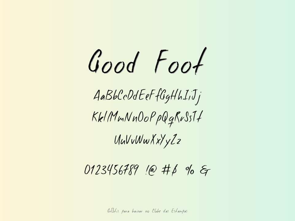 Fonte Good Foot Grátis Para Baixar