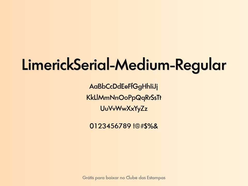 Fonte Limerickserial Medium Regular Grátis Para Baixar