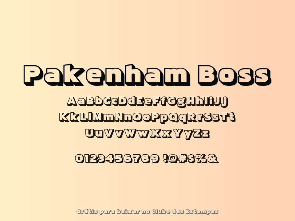 Fonte Pakenham Boss Grátis Para Baixar
