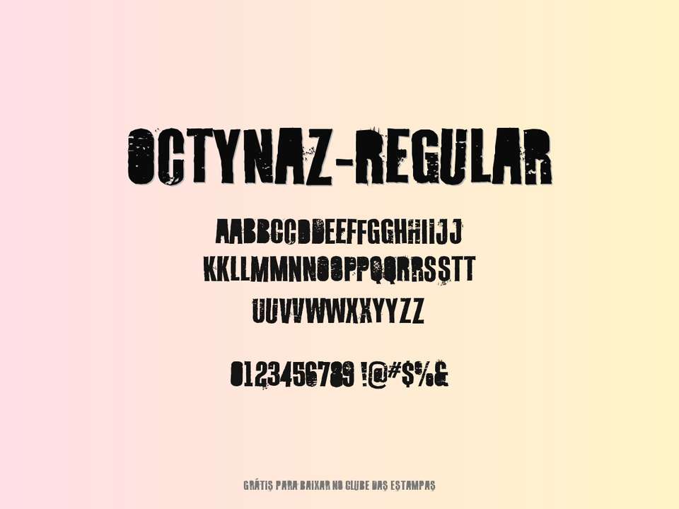 Fonte Octynaz Regular Grátis Para Baixar