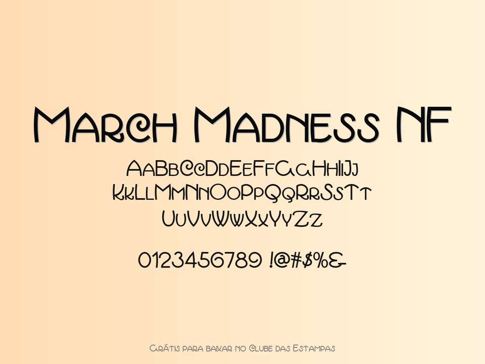 Fonte March Madness Nf Grátis Para Baixar