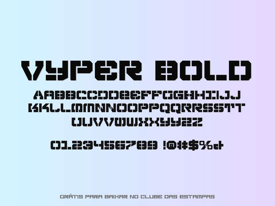 Fonte Vyper Bold Grátis Para Baixar