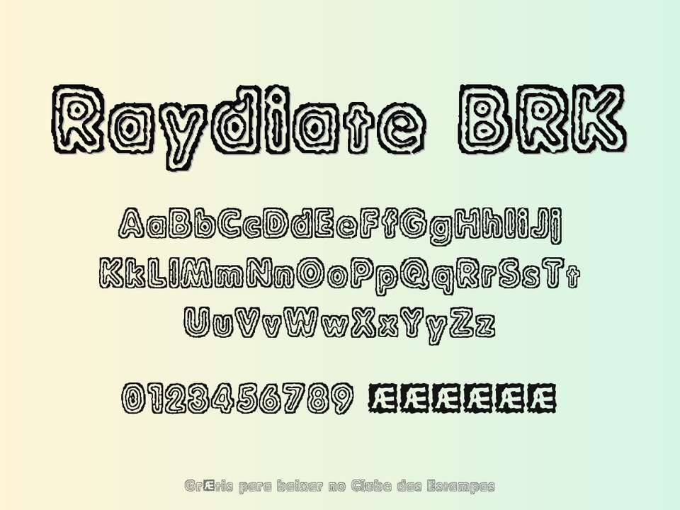 Fonte Raydiate Brk Grátis Para Baixar