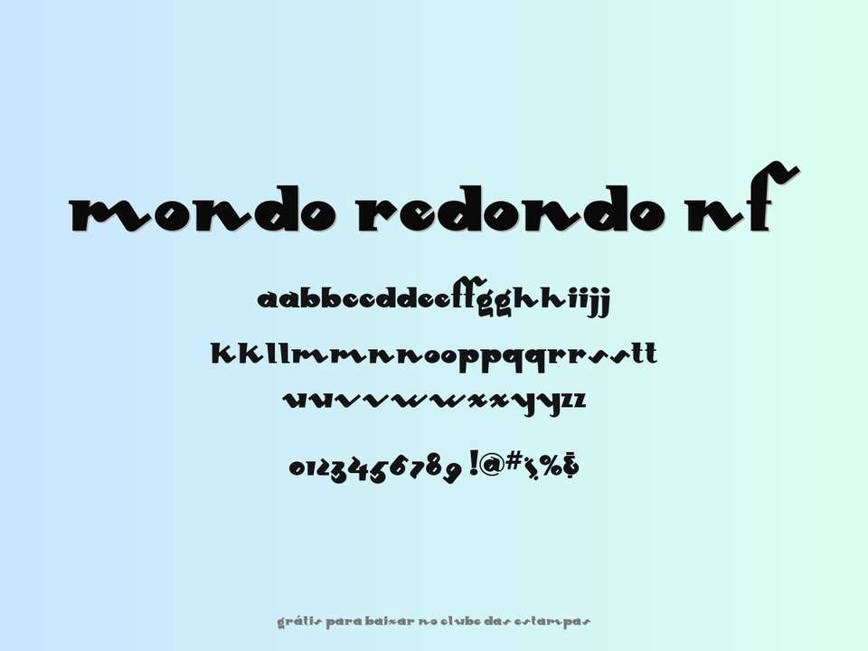 Fonte Mondo Redondo Nf Grátis Para Baixar