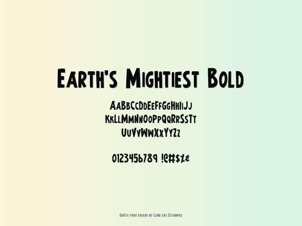 Fonte Earth's Mightiest Bold Grátis Para Baixar