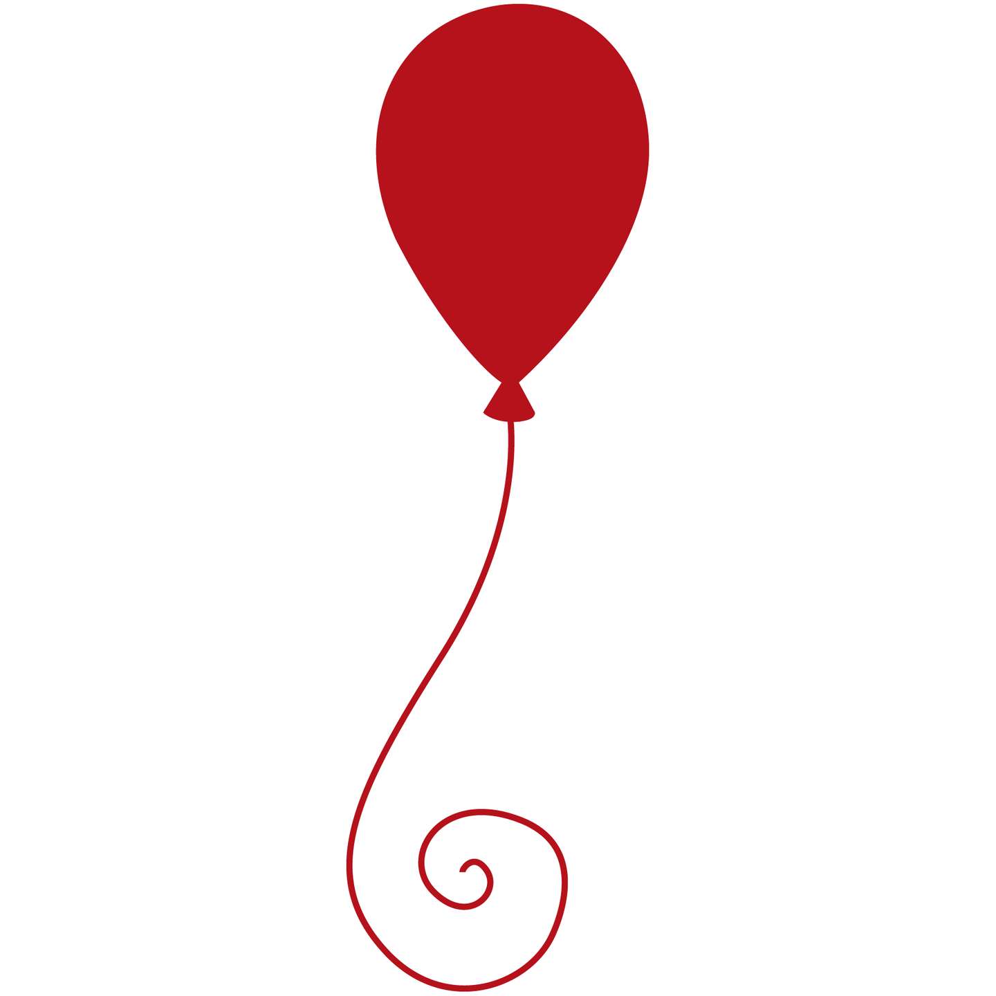 Balão Vermelho Em Haste Decoração Png Grátis Para Baixar