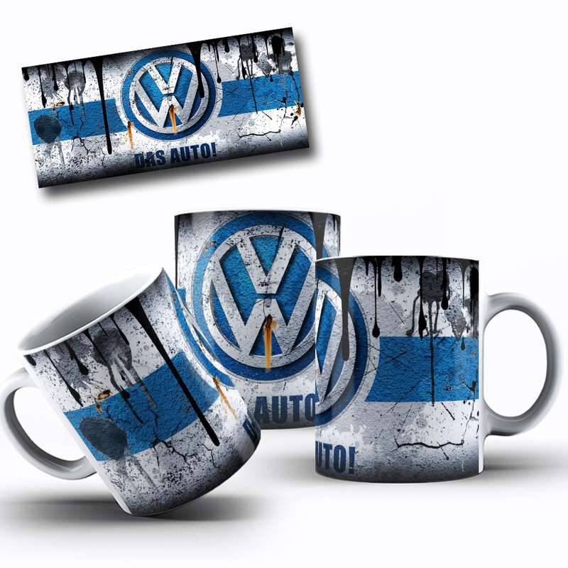 Arte Para Caneca Volkswagen Logo Grafico 37