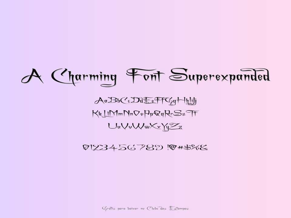 Fonte A Charming Font Superexpanded Grátis Para Baixar