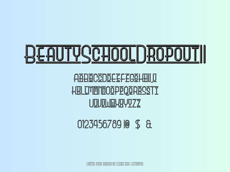Fonte Beautyschooldropoutii Grátis Para Baixar