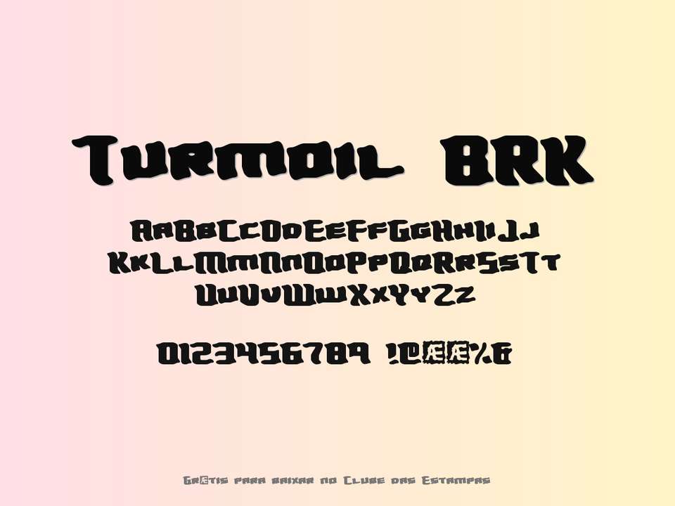 Fonte Turmoil Brk Grátis Para Baixar