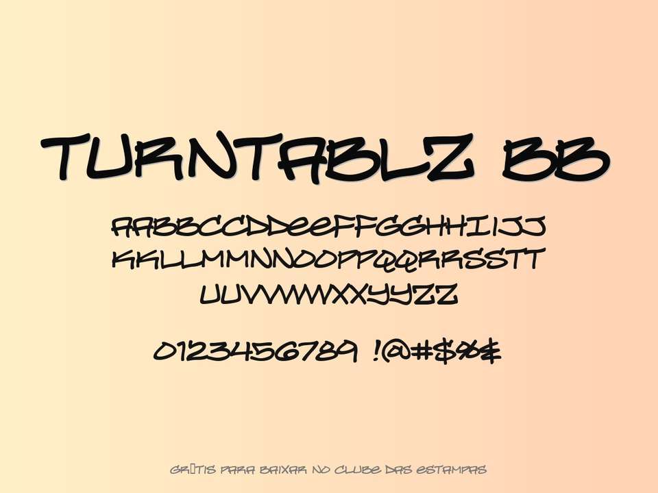 Fonte Turntablz Bb Grátis Para Baixar