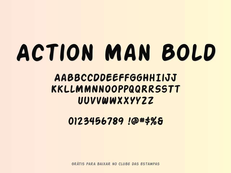 Fonte Action Man Bold Grátis Para Baixar