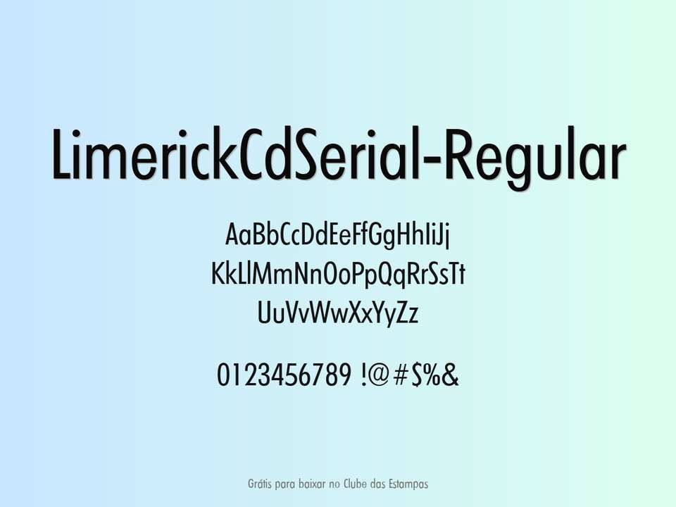 Fonte Limerickcdserial Regular Grátis Para Baixar