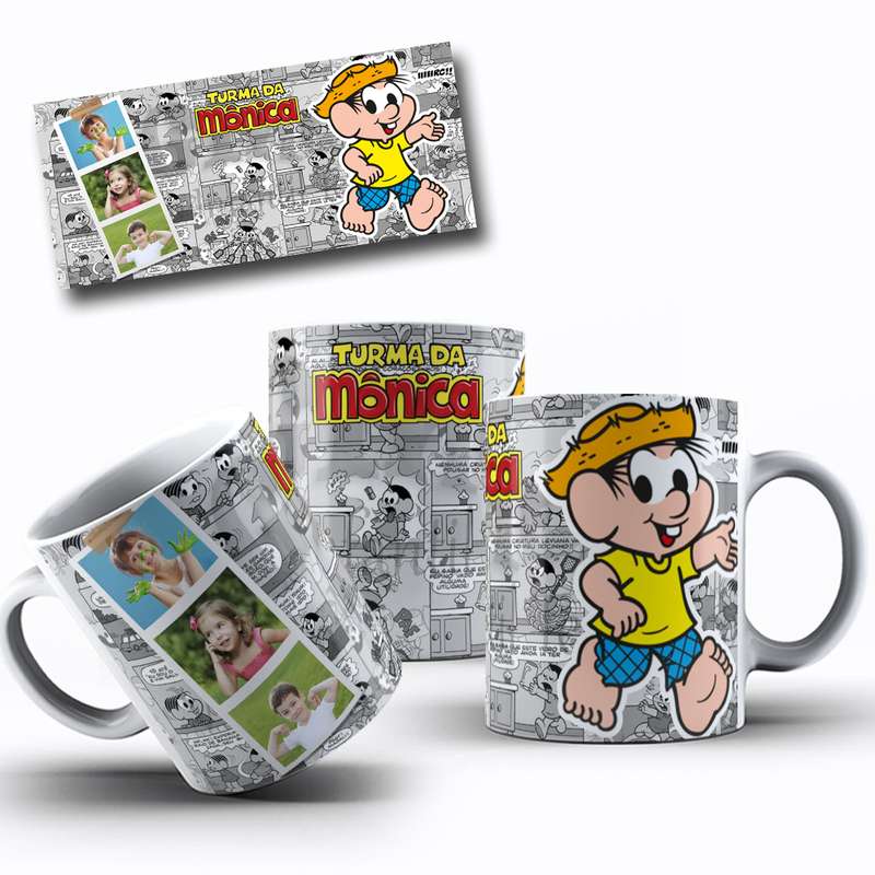 Arte Para Caneca Turma Da Monica Personagens Serie Cartoon 15
