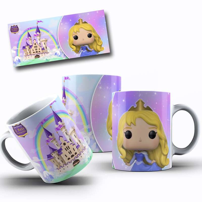 Arte Para Caneca Princesas Funko (3)