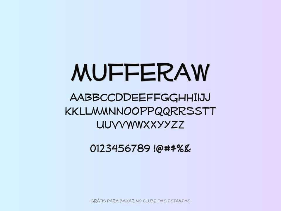 Fonte Mufferaw Grátis Para Baixar