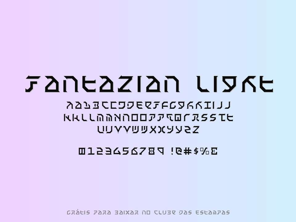 Fonte Fantazian Light Grátis Para Baixar
